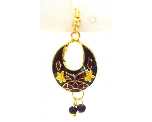 Meenakari Minakari Enamel Jhumka Jhumki Handmade Earrings Jewelry Drop Long AE97